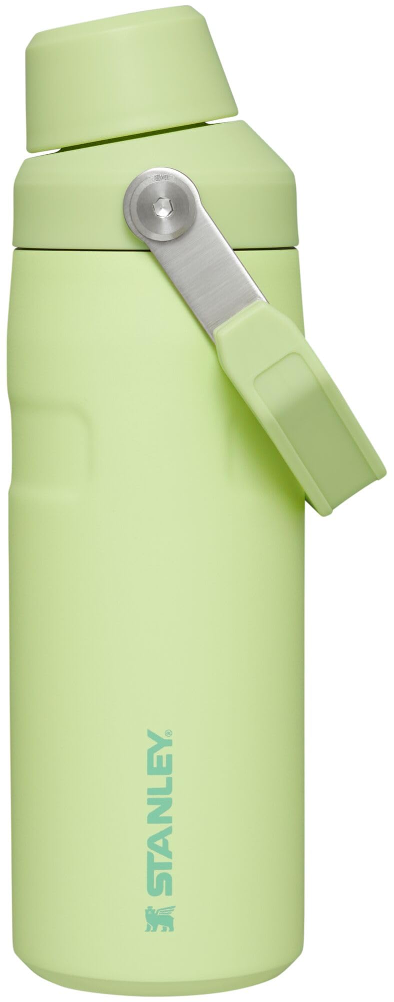 Stanley IceFlow Fast Flow Water Bottle 16 OZ | Angled Spout Lid | Lightweight & Leakproof for Travel & Gym | Insulated Stainless Steel | BPA-Free | Citron