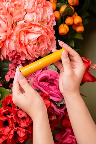 Anthology Serene Bloom Roll on Perfume Oil for Women 0.3oz 9 ML | Citrus, Vanilla, Pink Pepper, Jasmine & Iris Notes | Alcohol Free, Travel size Rollerball