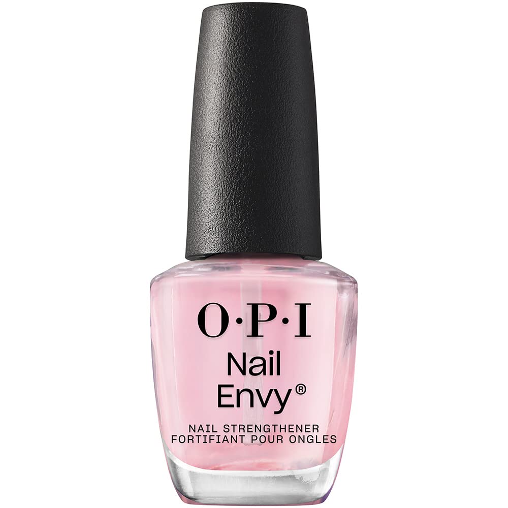 OPI Nail Envy Strengthener Pink to Envy | Sheer Soft Pink Crème Strengthening Nail Polish Treatment | Strengthen Weak & Thin Nails