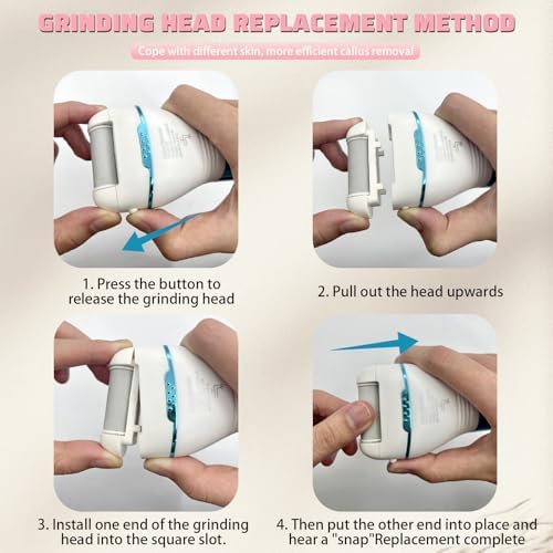 Electric Feet Callus Remover Foot File Electric Callus Remover Feet Portable Professional Pedi Feet Care for Dead Skin Callous Remover Tool 2 Speed Waterproof Pedicure Foot File Kit 5688PINK (Pink)