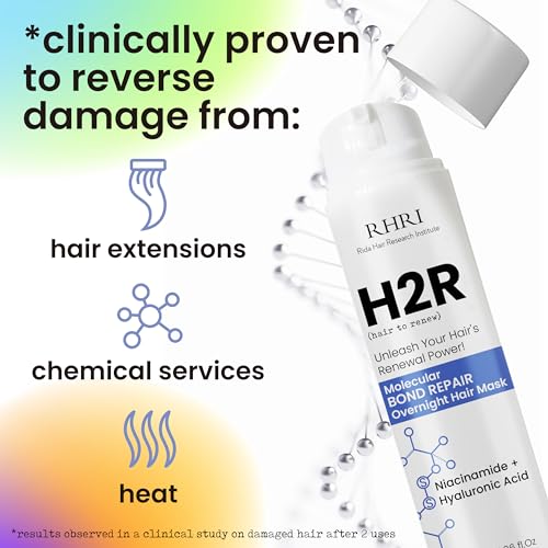 Advanced Molecular Bond Repair Overnight Hair Mask | Hydrating Treatment for Dry, Damaged Hair | Strengthens All Hair Types | Professional Care for Curly Hair and Breakage Repair | Smooth Results