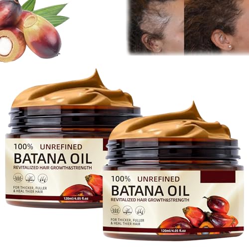 Organic Raw Batana Oil, Hair-Treatment Promotes Growth, Nourishes Hair, Enhances Shine, 29.5735 fl oz (1 Ounce)