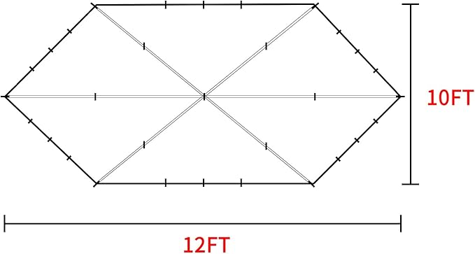 Gold Armour Rainfly Tarp for Hammock and for Tent, Camping Essentials Rain Fly Cover, Waterproof Lightweight Camping Accessories, Survival Camping Gear Camping Tent Accessories (Camo)