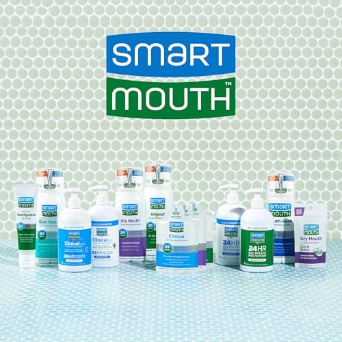 SmartMouth Activated Dry Mouth Mouthwash, Dry Mouth and Bad Breath Relief, Mint, 16 fl oz, 2 Pack
