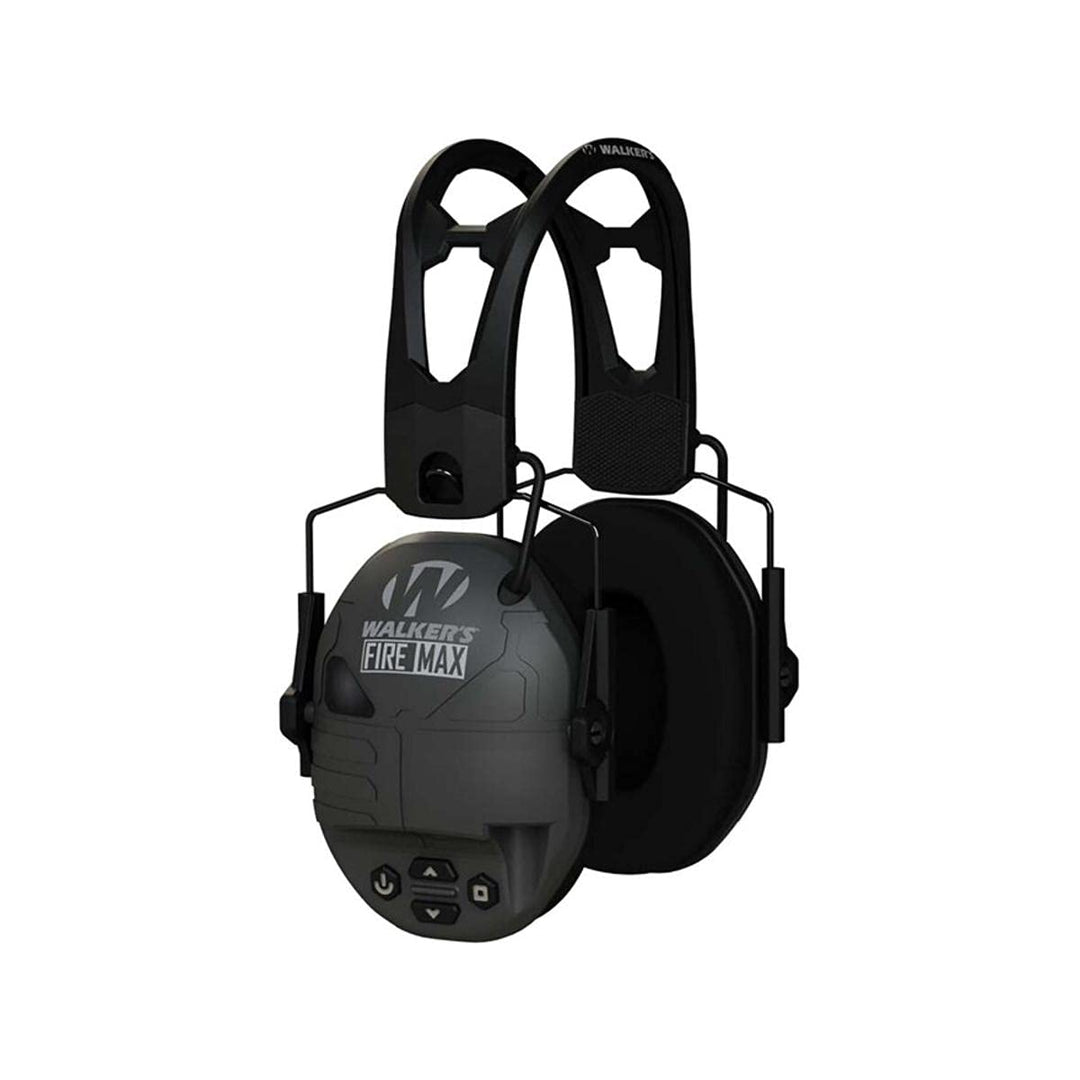 Walker's Rechargeable Lightweight Shooting Hunting Range Electronic Slim Low Profile Hearing Protection FireMax Earmuffs