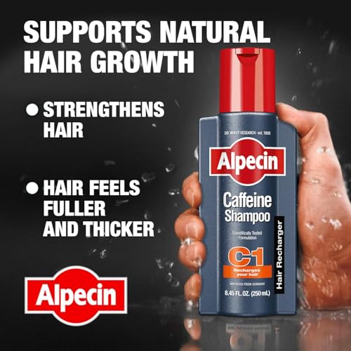 Alpecin C1 Caffeine Shampoo 8.45 fl oz + Alpecin After Shampoo Liquid 6.76 fl oz I Hair Performance Enhancer Promotes Natural Hair Growth and Thickness I Energizes Scalp