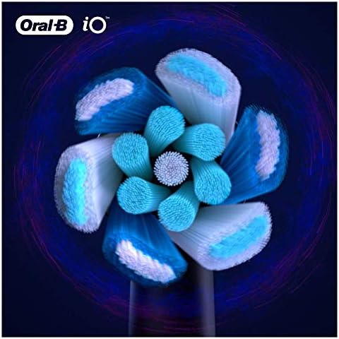 Oral-B iO Ultimate Clean Electric Toothbrush Head, Twisted & Angled Bristles for Deeper Plaque Removal, Pack of 4, Suitable for Mailbox, Black