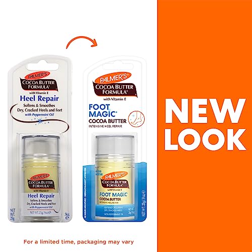 Palmer's Cocoa Butter Formula Heel Repair, Foot Balm Stick for Cracked Heels & Feet, No-Mess Stick Applicator, 0.9 Ounce