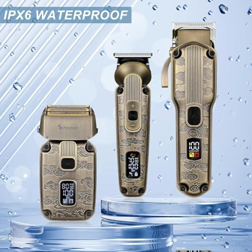 Beard Trimmer Kit Hair Clipper Set Professional Electric Foil Shaver Razor for Men Haircutting Machine for Barber Clippers and Trimmers Grooming Kit Nose Body Hair Trimmer