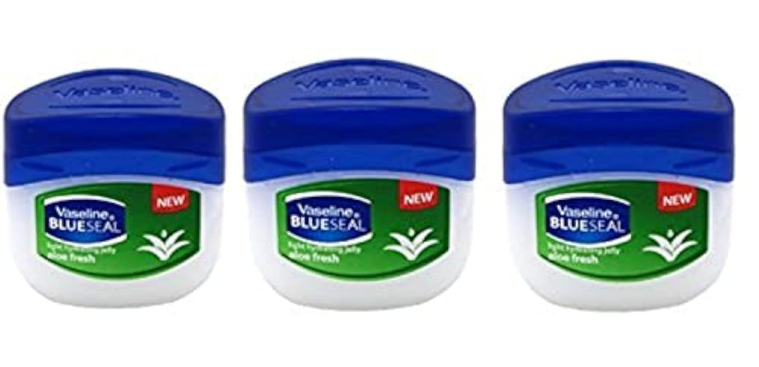 Vaseline Aloe Fresh Petroleum Jelly 1.7Oz Travel Size - Pack Of 3, All Skin Tones Moisturizer