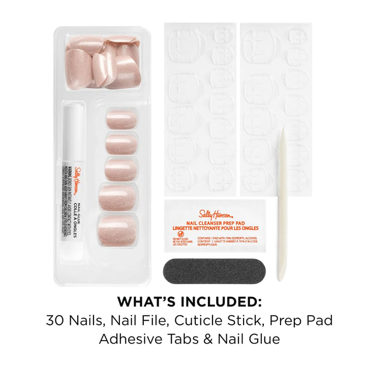 Sally Hansen Instant Cuticle Remover | Press-On Nails Kit for Nail Care
