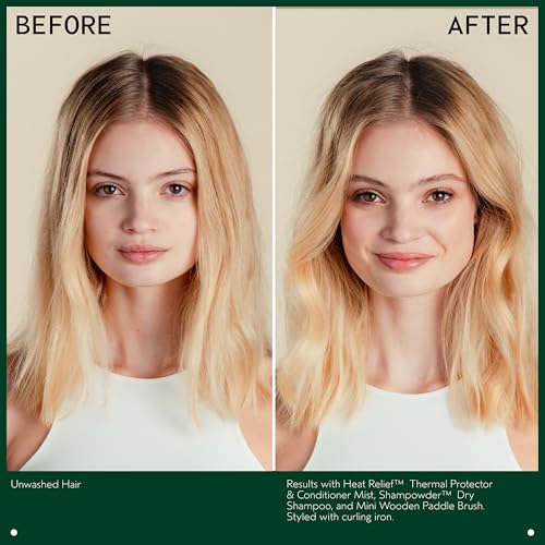 Aveda Heat Relief Thermal Protector & Conditioning Mist | Conditions Dry Hair | Adds Shine | Heat Protection | 97% Naturally Derived | Iconic Shampure Aroma, 3.4 Fl Oz