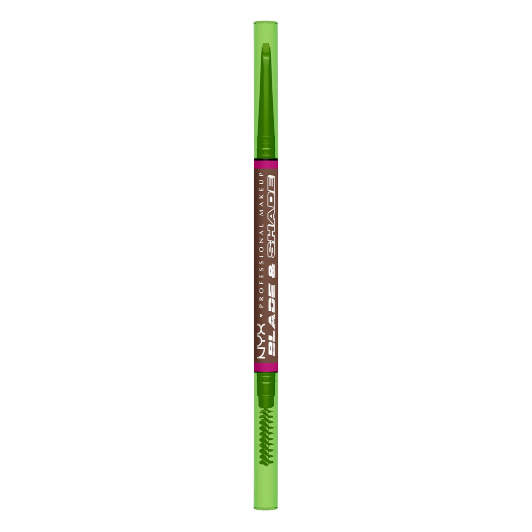 NYX PROFESSIONAL MAKEUP Blade & Shade Brow Pencil, Nano Mechanical Eyebrow Pencil, Up to 16HR Make Up Wear - Chocolate