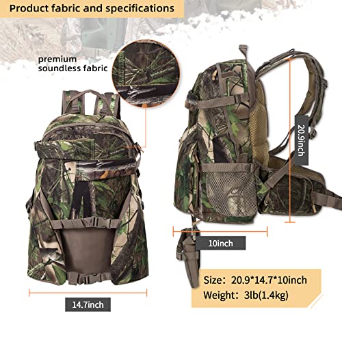 BLISSWILL Hunting Backpack Outdoor Gear Hunting Daypack for Rifle Bow Gun Hunting Gifts for Men