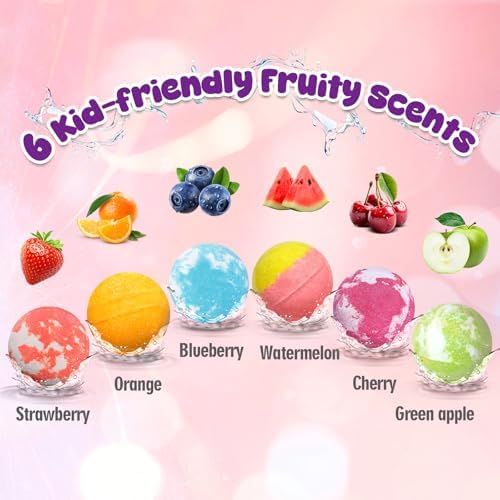 Bath Bombs for Kids Girls with Surprise Toys Inside, Unicorn Bath Bombs with Jewelry Toys Gifts for Girls 3 4 5 6 7 8 Years Old Birthday Christmas, Handmade Bubble Fizzies Bath Ball (Package May Vary)