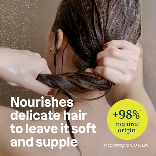 ATTITUDE Hair Conditioner for Sensitive Dry Scalp, For Thin Hair, Soothing Oat, Naturally Derived Ingredients, Dermatologically Tested, Vegan Detangler, Volume and Shine, 8 Fl Oz