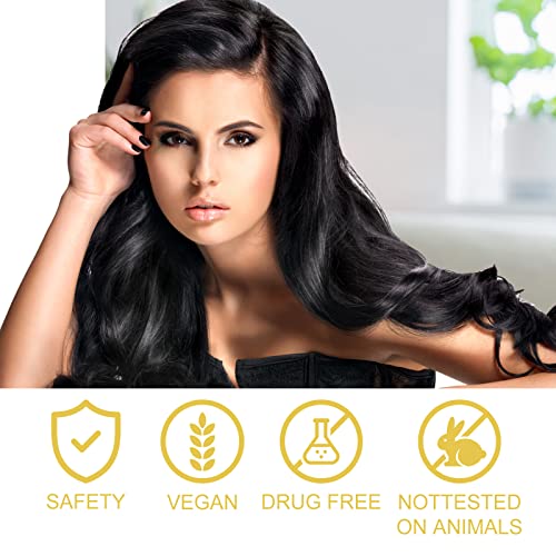 2Pack 5% Minoxidil for Men and Women Hair Growth Serum, Biotin Infused Hair Regrowth Treatment for Beard & Scalp Hair Loss & Thinning, Promotes Thicker, Fuller, Healthier Hair - 4.04 oz