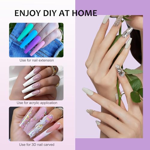 Acrylic Nail Brush - 100% Kolinsky Sable Hair Brush for Acrylic Application - Professional Salon-Grade Tools with Box for Nail Art, Extensions & 3D Carving (Gradient, #12)