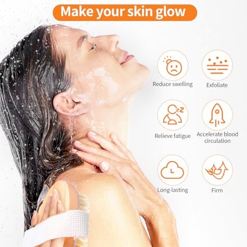 4 Pcs Dry Brush Set, Dry Brushing Body Brush for Lymphatic Drainage, Dry Brush for Body Lymphatic Drainage, Dry Body Brush, Body Dry Brush, Skin Brush for Dry Brushing, Dry Brushes