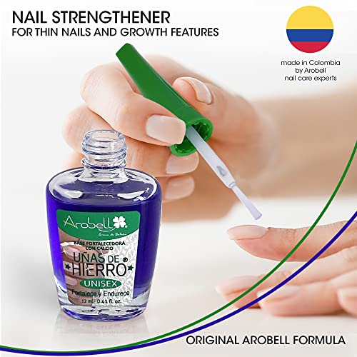 Nail Strengthener Iron Nails Nail Hardener for Damaged & Brittle Nails Clear Nail Polish for Growth & Protection