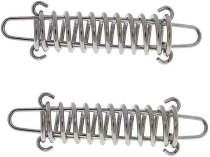 2pcs Tent Wind Spring Wind Rope Buckle,Outdoor Camping High Strength Steel Rope Buckle,Tent Fixed Buckle Spring Hook Buckle