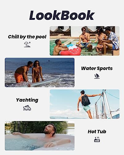 maamgic Mens Swim Trunks Quick Dry Swim Shorts with Mesh Lining Funny Swimwear Bathing Suits 0455-Navy X-Small