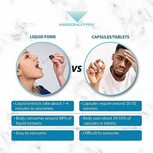 Absonutrix Shilajit with Tribulus Terrestris 390 mg, 4 Oz Liquid, 300 Servings, Made in USA, Quick Absorption, Quality Potent Ingredients, Non-GMO, GMP Certified Facility, Cruelty-Free Products