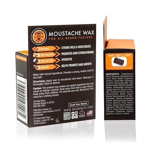 Beard Guyz Moustache Wax - Sculpt and Tame (1 oz)