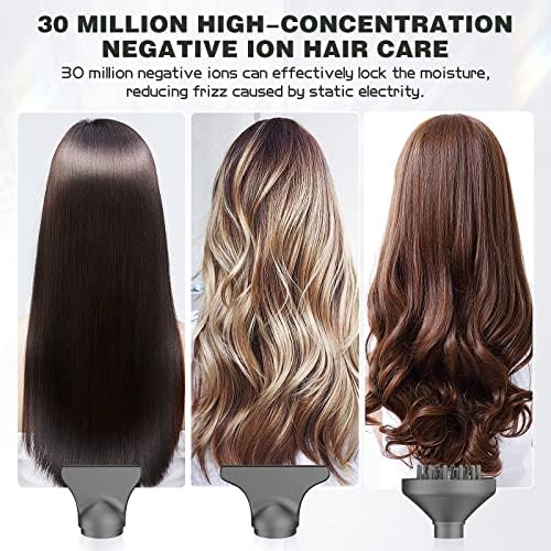 slopehill Professional Ionic Hair Dryer, High-Speed Blow Dryer with Brushless Motor for Salon Use, Lightweight Compact Hairdryer for Travel, Low Noise Quiet for Home, Ceramic Pink