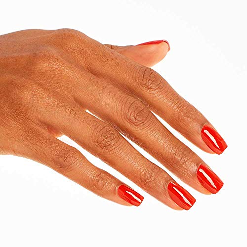 OPI Nail Lacquer Nail Polish | Opaque Bright Orange Crème Chip Resistant Nail Polish | Vegan, Fast Drying, Streak Free