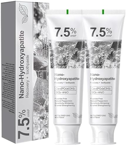 2pcs Hydroxyapatite Toothpaste for Advanced Enamel Protection, Gentle and Effective Formula, Fresh Breath, Deep Cleaning Care Toothpaste, Suitable for Sensitive Teeth