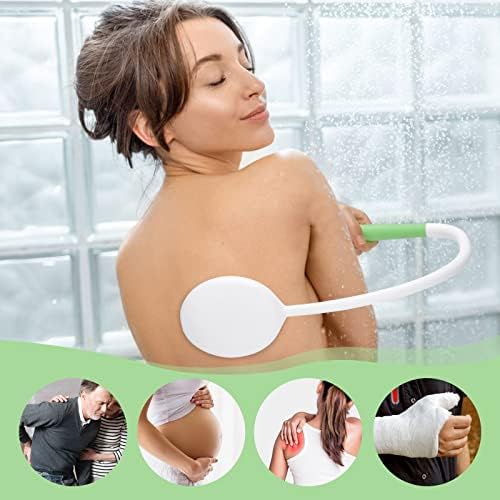 27.5” Back Bath Brush with Long Curved Long Handle,Shower Brush with U-Shaped for Cleaning,Body Scrubber for Elderly,Disabled, Post-Surgery,Limited Mobility,Spine Pain,Frozen Shoulder