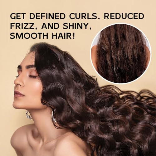 Moroccan Curl Defining Cream Hydrating Argan Oil Hair Mask Curl Cream for Enhances Wavy Hair and Curly Hair, Smoothing Curling Cream Detangles, Conditions and Reduces Frizz