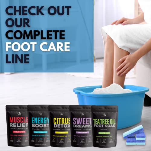 Mantello Foot Bath, Extra Large, Foot Soaking Tub - Pedicure Bowl - Foot Soak Tub (Blue)