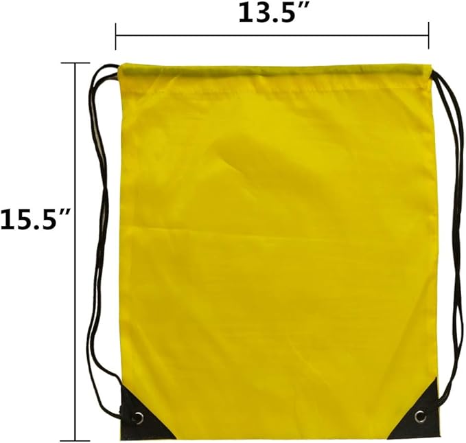 GoodtoU Drawstring Backpack Bulk Nylon Drawstring Bag String Backpack Bulk for Gym Party Trip, 12 Colors