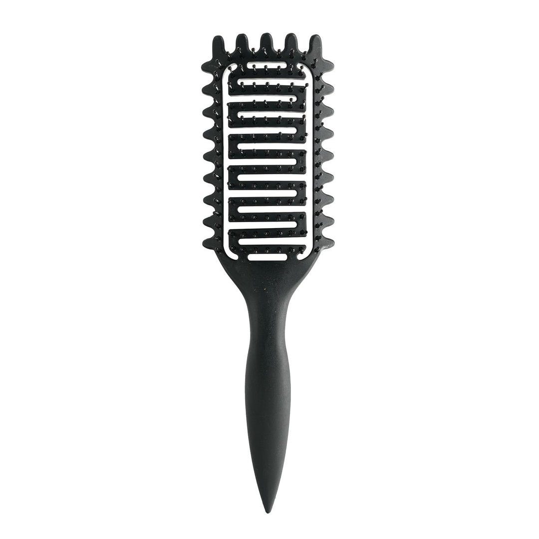 Curl Defining Brush,2024 Curly Hair Brush,Vented Hair Brush for Detangling, Shaping and Defining Curls For Women and Men Less Pulling (Black)