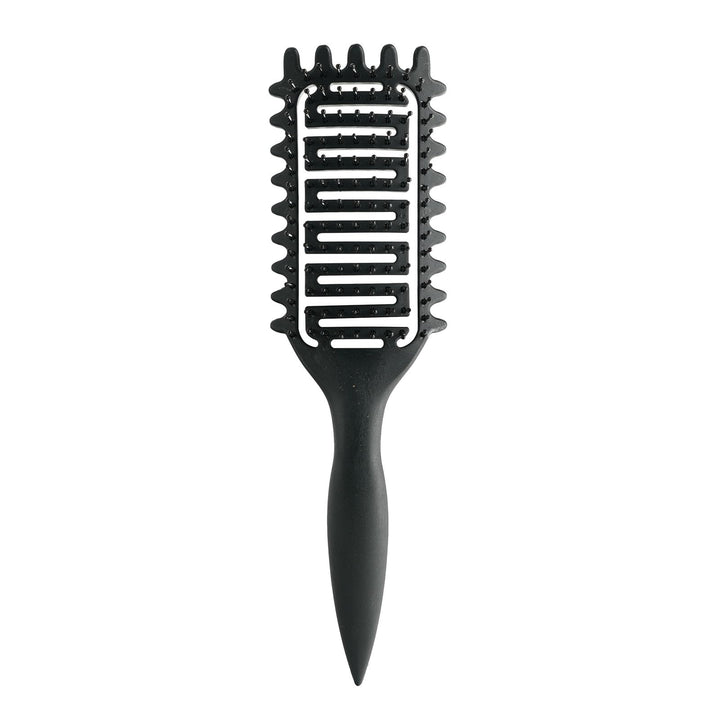 Curl Defining Brush,2024 Curly Hair Brush,Vented Hair Brush for Detangling, Shaping and Defining Curls For Women and Men Less Pulling (Black)