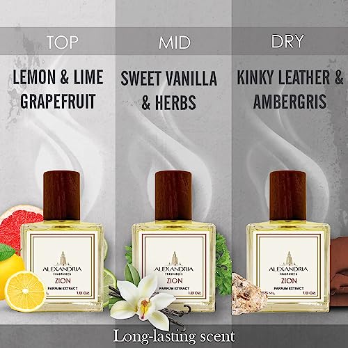 Alexandria Fragrances | Zion |Eau De Parfum | Inspired By R. Elysium | 60ml | The Scent of Divine Magnetism | Apple, Lemon & Lime, Grapefruit, and Exotic Herb Scent