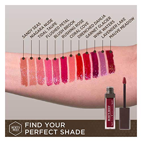 Burt's Bees 100% Natural Glossy Liquid Lipstick, Blush Brook, 1 Tube