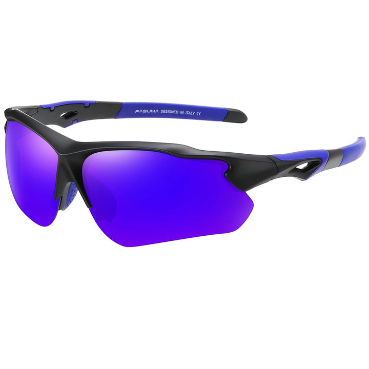 FAGUMA Polarized Sports Sunglasses for Men Women Fishing Cycling Running Golf Motorcycle TR90 Frame UV400