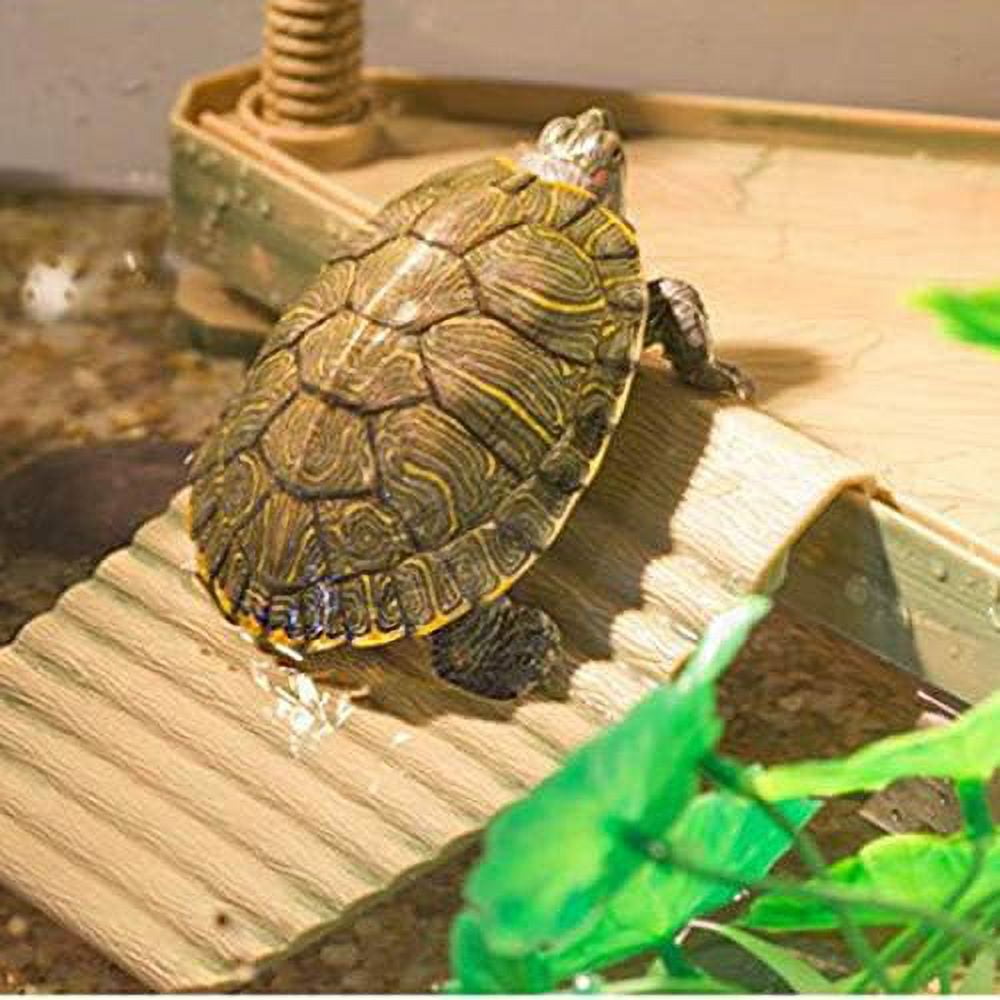 Decorative Turtle Pier Floating Basking Platform with Ramp Ladder