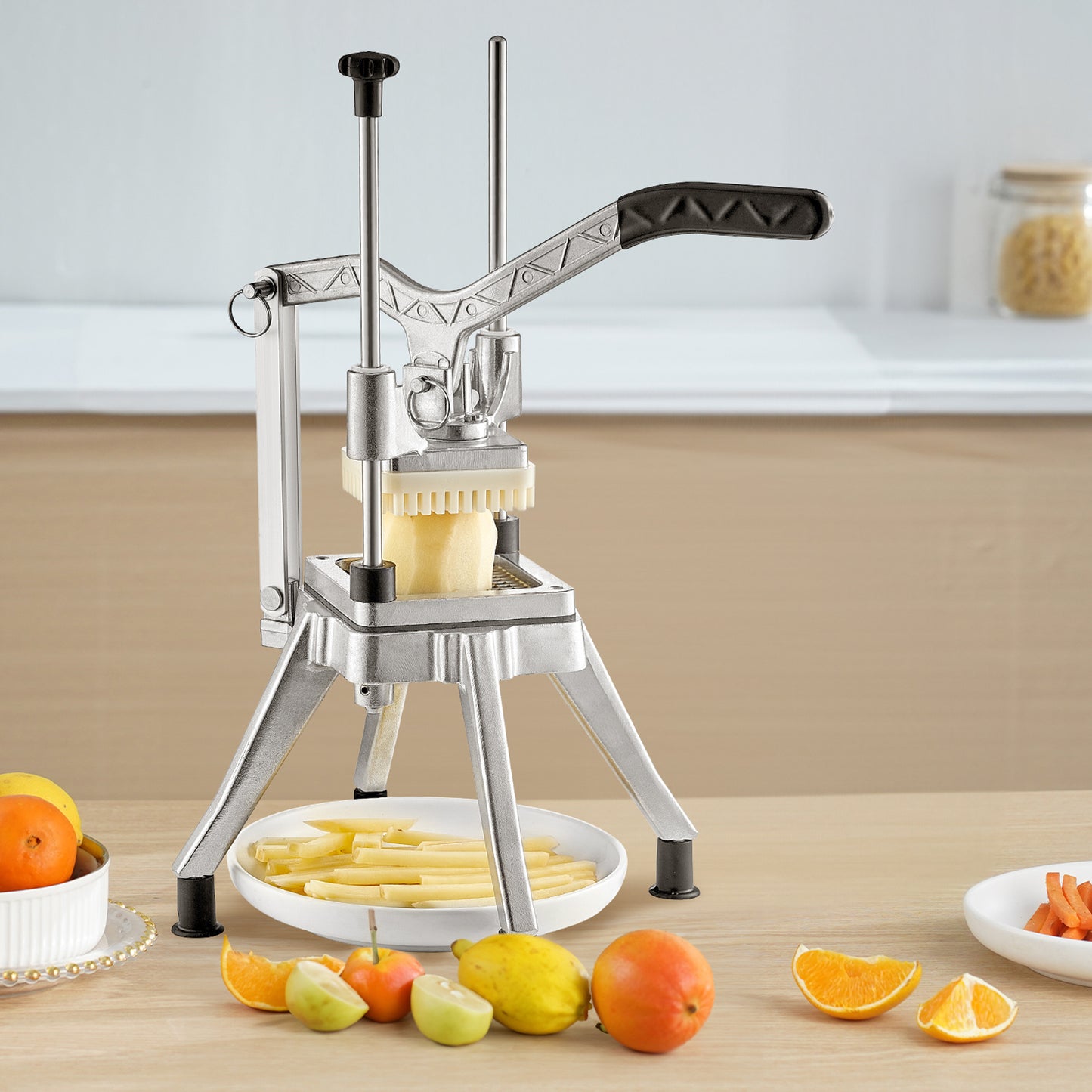 VEVOR Commercial Chopper Commercial Vegetable Chopper With 4 Blades Fruits Dicer