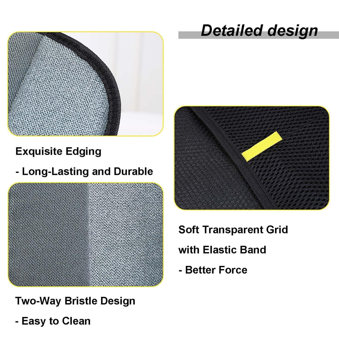 Pet Hair Remover Electrostatic Gloves, Pet Hair Removal Glove for Cats & Dogs, Double-Sided Reusable Electrostatic Gloves for Couch, Clothing, Carpet (2 Pcs)