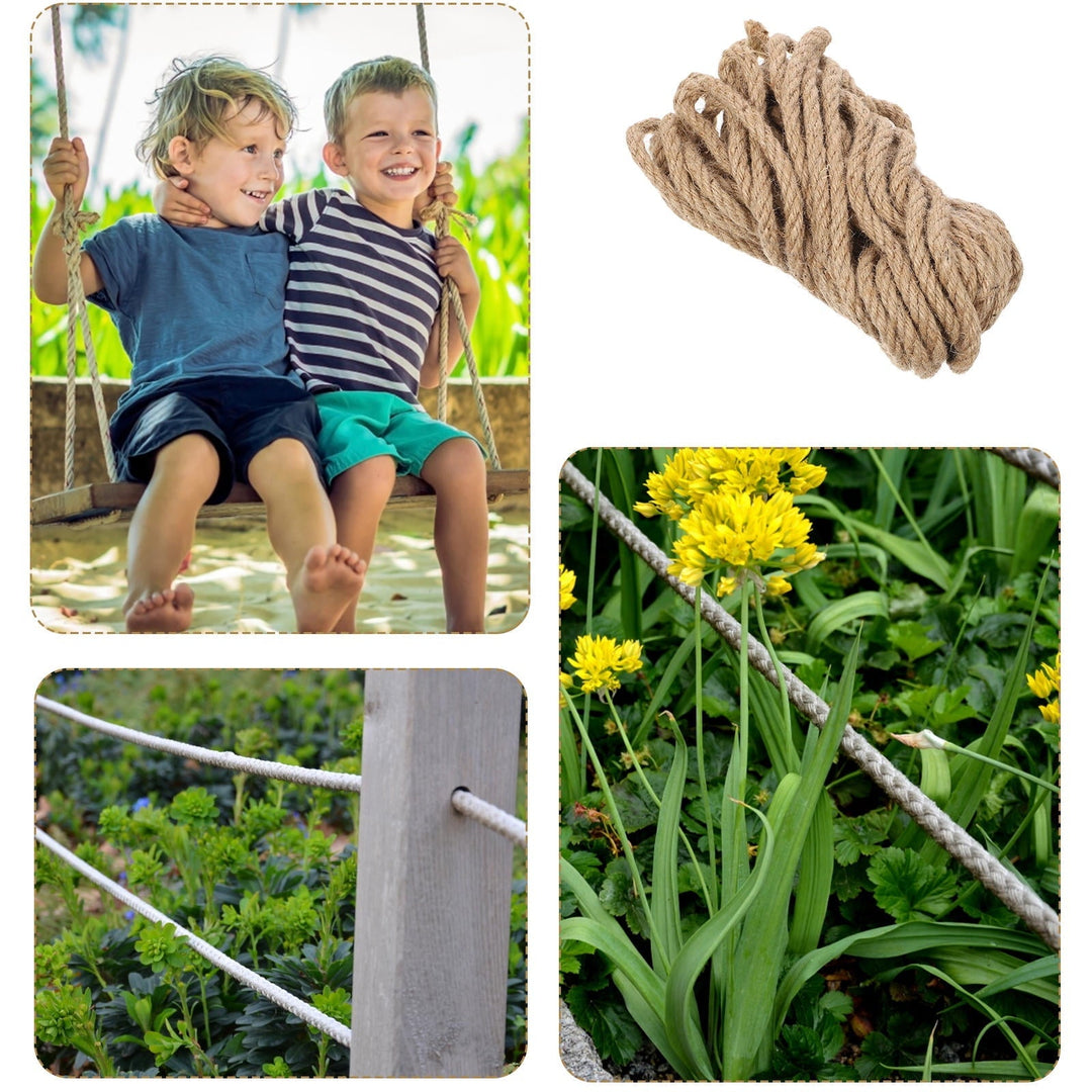 NICEXMAS 1 Bundle Outdoor Rope for Swing Bed in Brown 11.8X0.3X0.3in