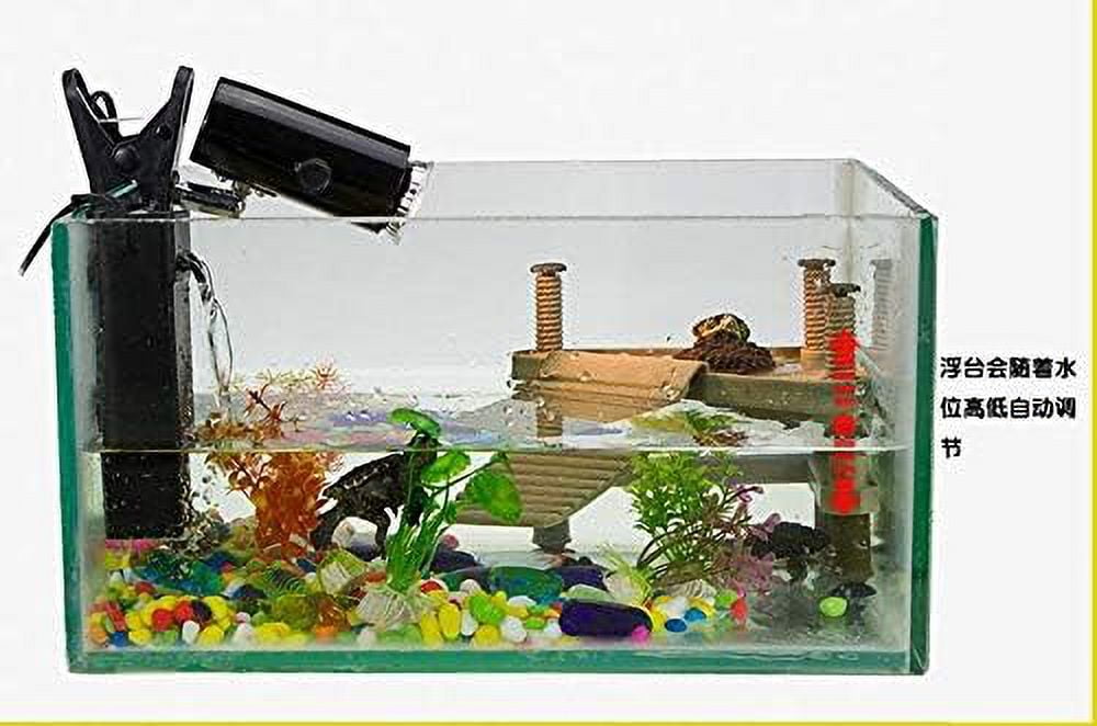 Decorative Turtle Pier Floating Basking Platform with Ramp Ladder