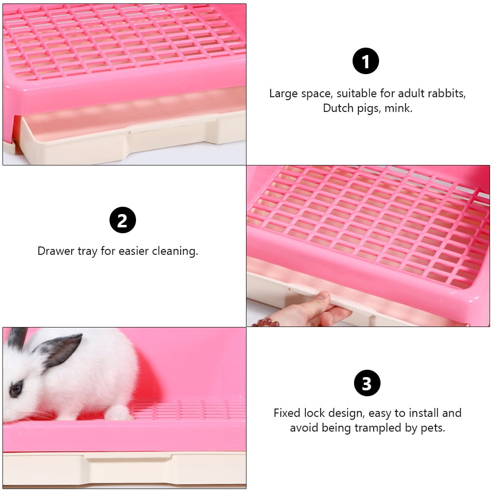 Pet Corner Litter Box for Rabbit, Guinea Pig, Rat, Ferret, Hamster