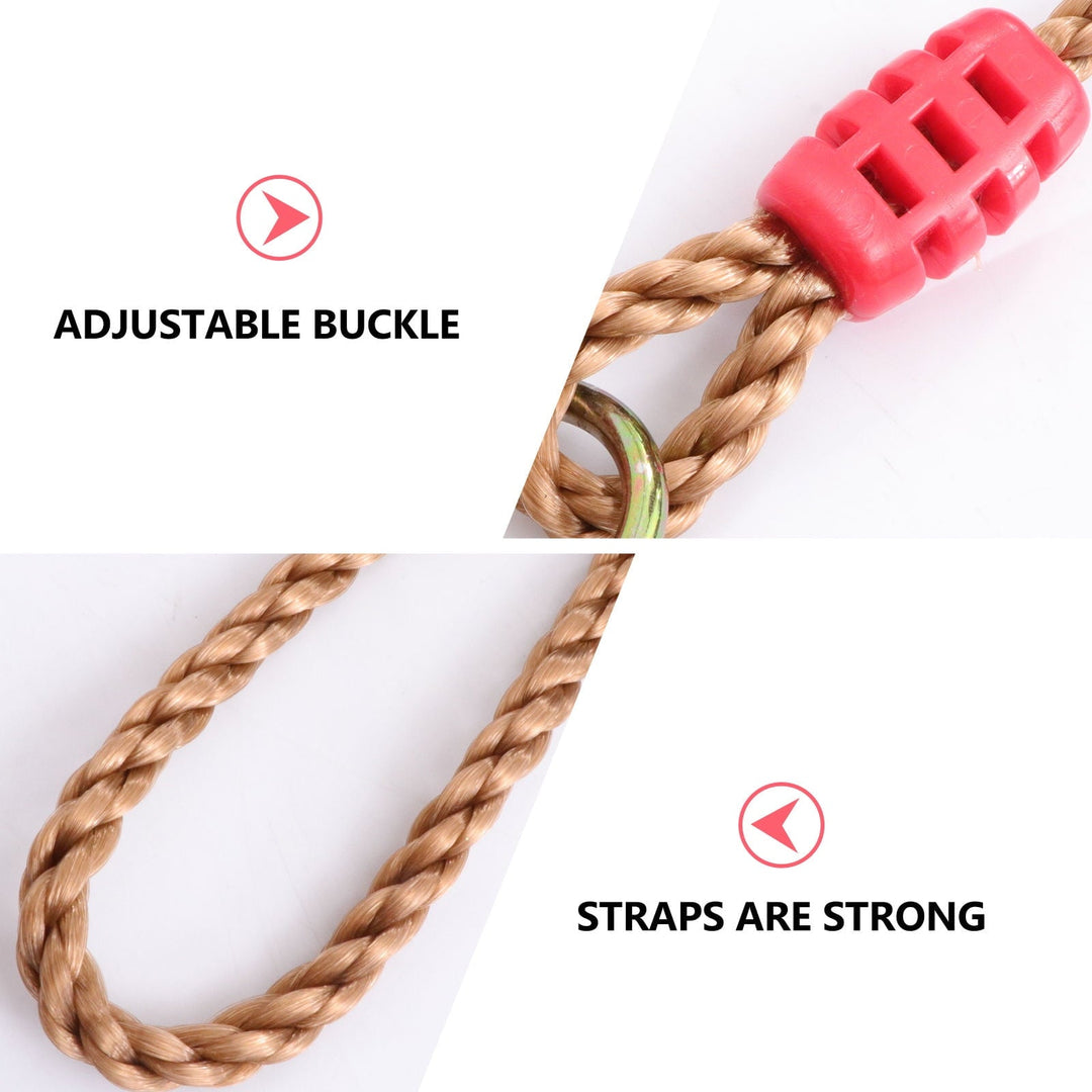 IBASETOY Tree Support Strap Kit Adjustable Hammock Straps Khaki 1Set