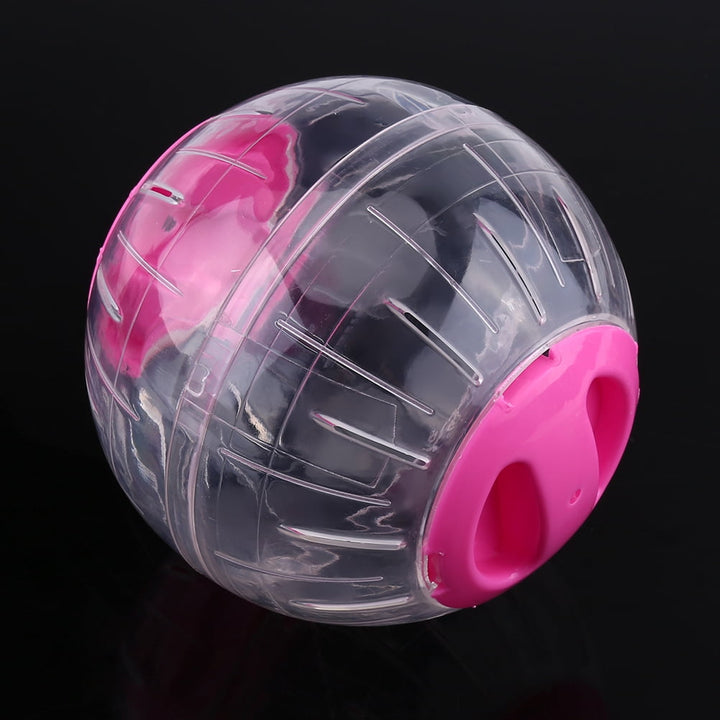 Pink Plastic Toy for Hamsters & Gerbils - 12cm Diameter, Fun Running Activity Small Pet Exercise Ball