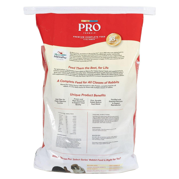Manna Pro Select Series Pro Formula Complete Rabbit Feed, 50 lb.