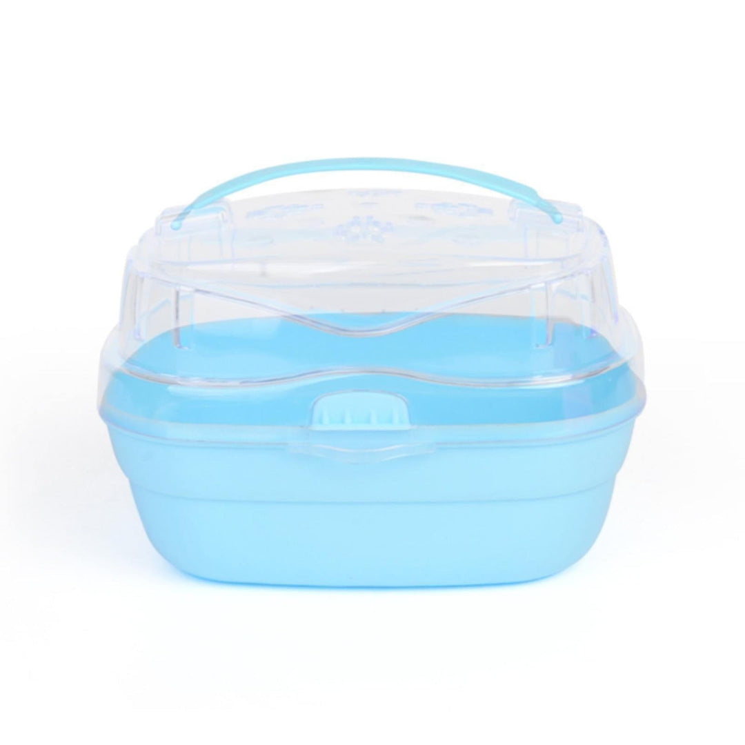 VISALY Portable Small Pet Supplies Carrying Box Hamster Takeaway Transport Cage for Outdoor Travel